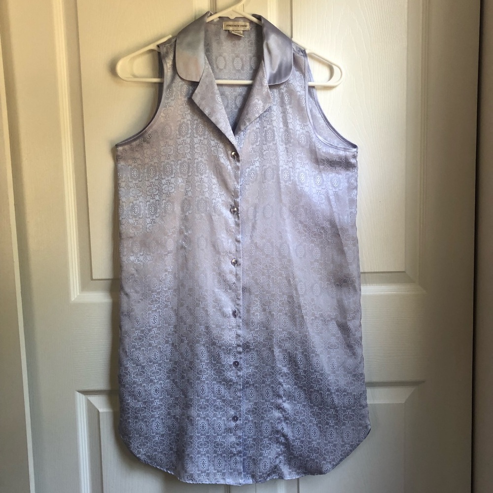 Lilac Button Down Shirt Dress Small